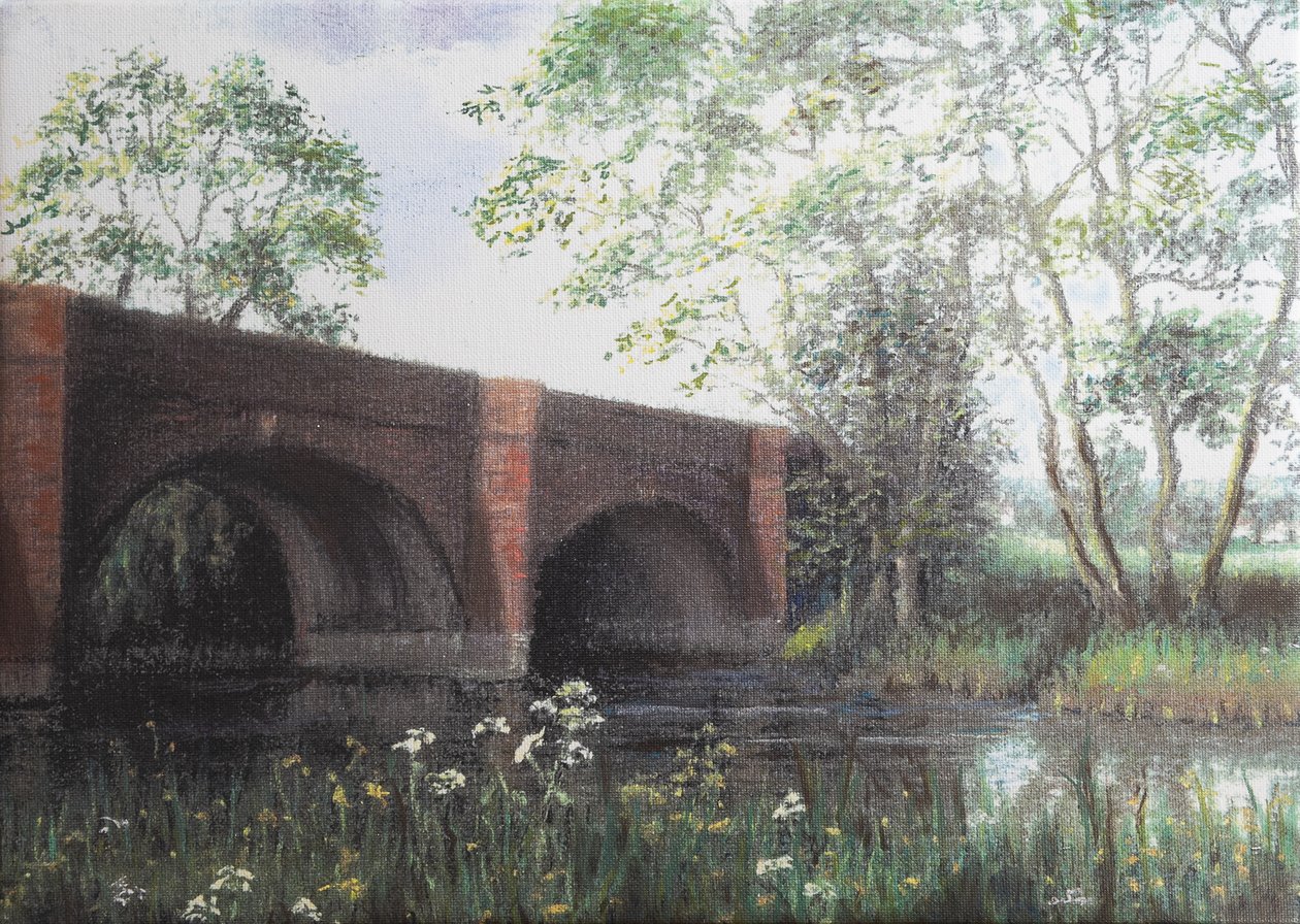 Cookham Moor híd, 2022 (pasztell) alkotó: Margo Starkey