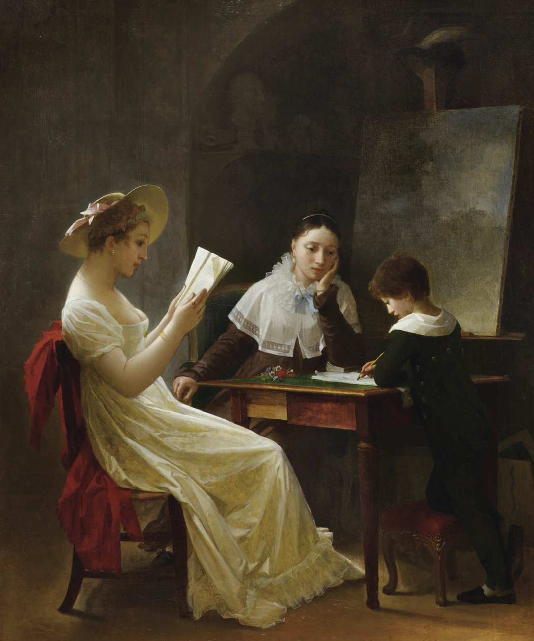 Egy fiatal rajzoló, 1820 körül alkotó: Marguerite Gerard