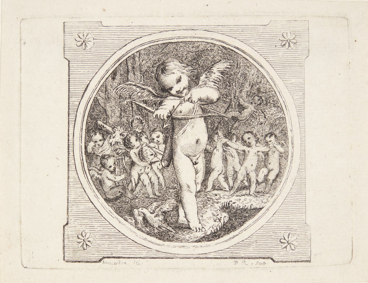 Ámor íjjal és nyíllal alkotó: Marguerite Louise De Lorme du Ronseray