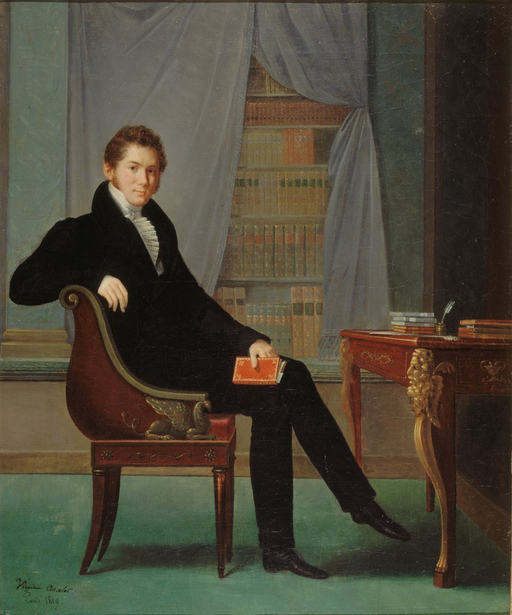 Jacques-François Ancelot portréja 1794-1854, 1819. alkotó: Marguerite Louise Virginie Ancelot
