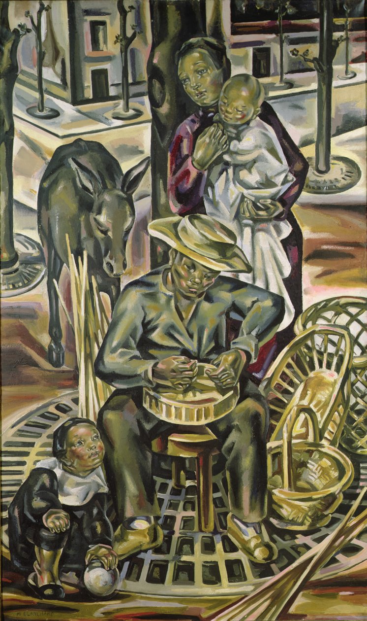 A kosárfonó, 1925 körül alkotó: Maria Blanchard