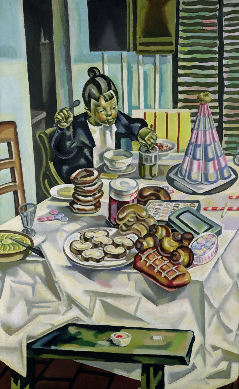 A gyermek a süteményekkel, 1921 előtt alkotó: Maria Blanchard