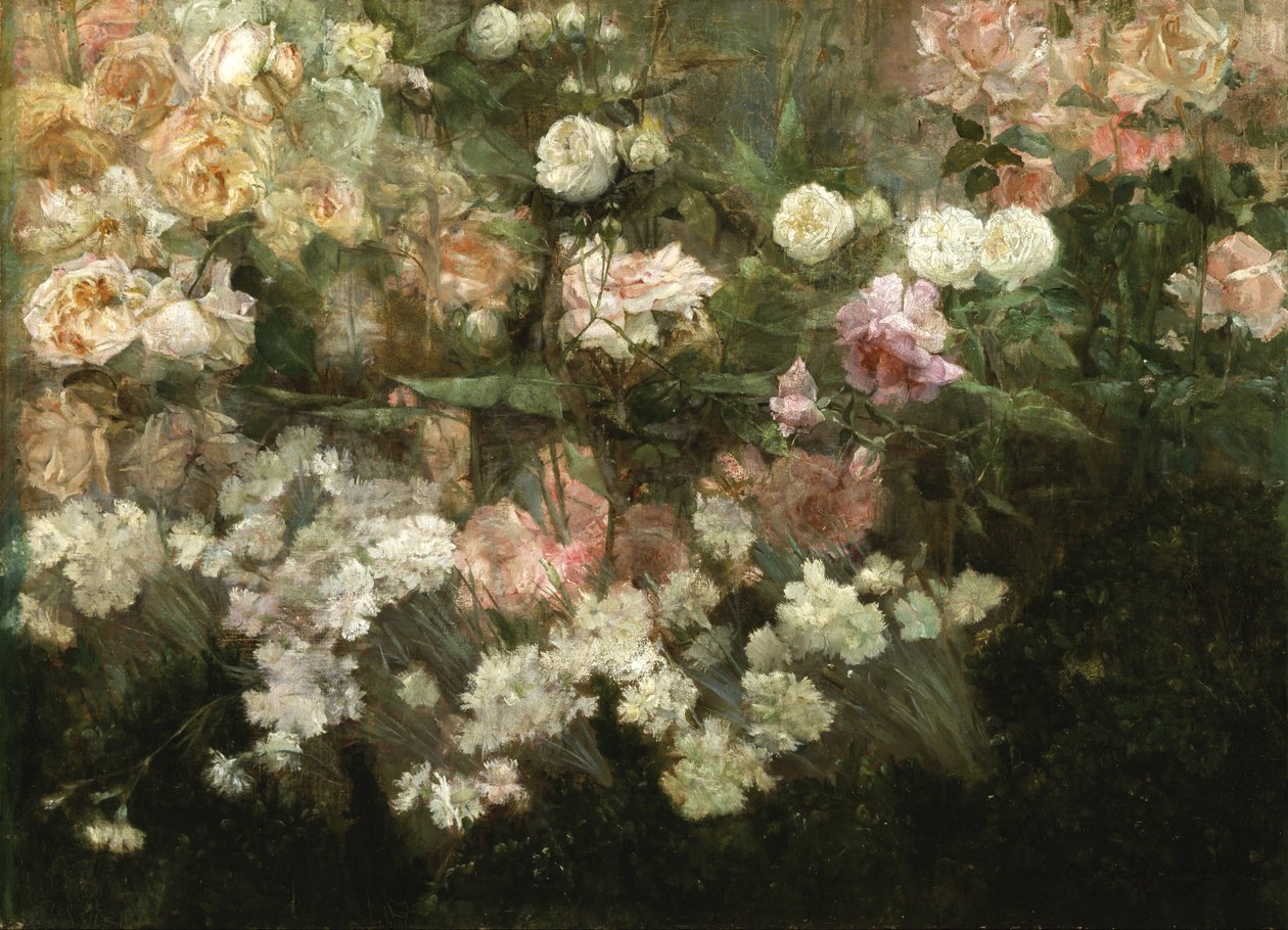 Kert májusban alkotó: Maria Oakey Dewing
