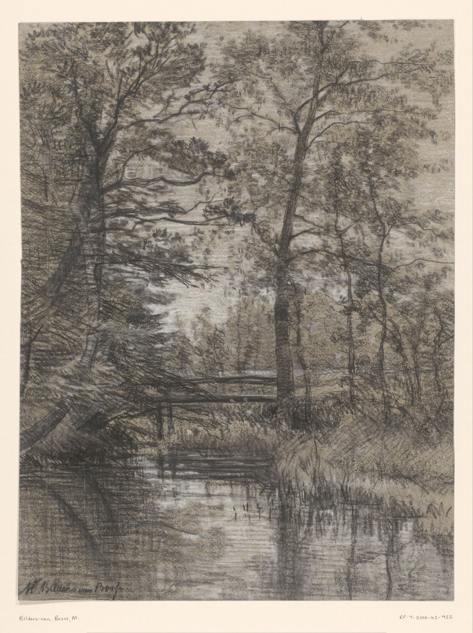 Tó az erdőben alkotó: Maria Bilders van Bosse (signed by artist)