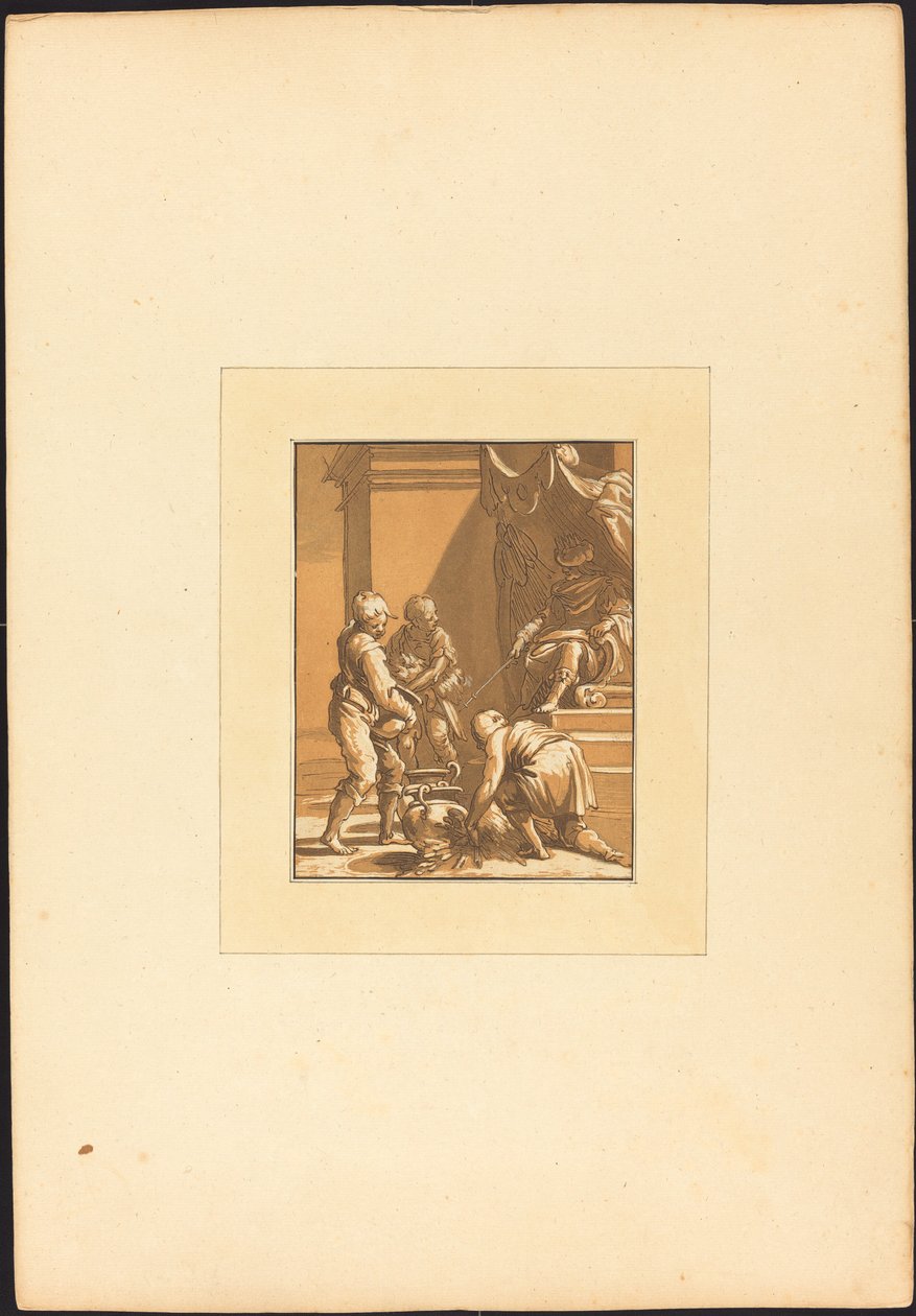római áldozat alkotó: Maria Catharina Prestel after Abraham Bloemaert