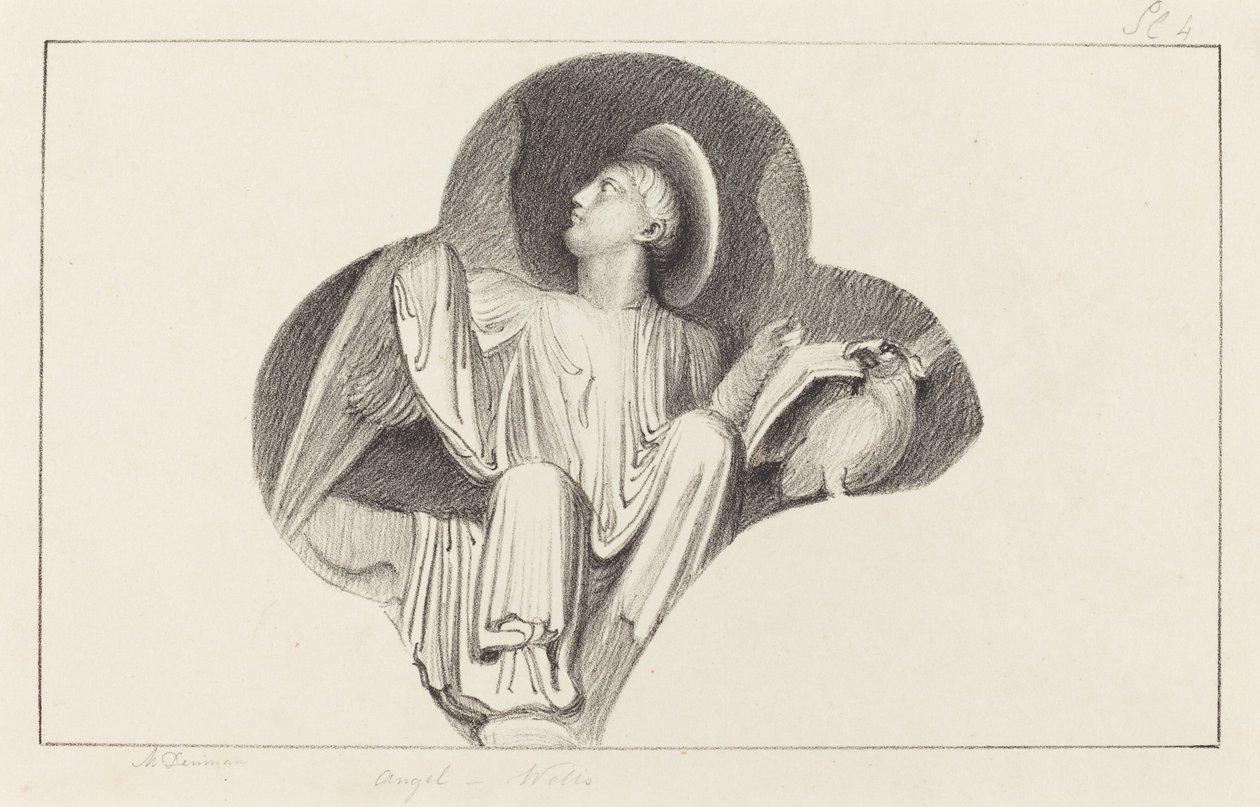 Egy angyal a Wells-i katedrálisból alkotó: Maria Denman after John Flaxman