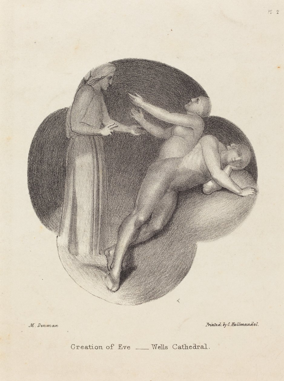 Éva teremtése a Wells-székesegyházból alkotó: Maria Denman after John Flaxman