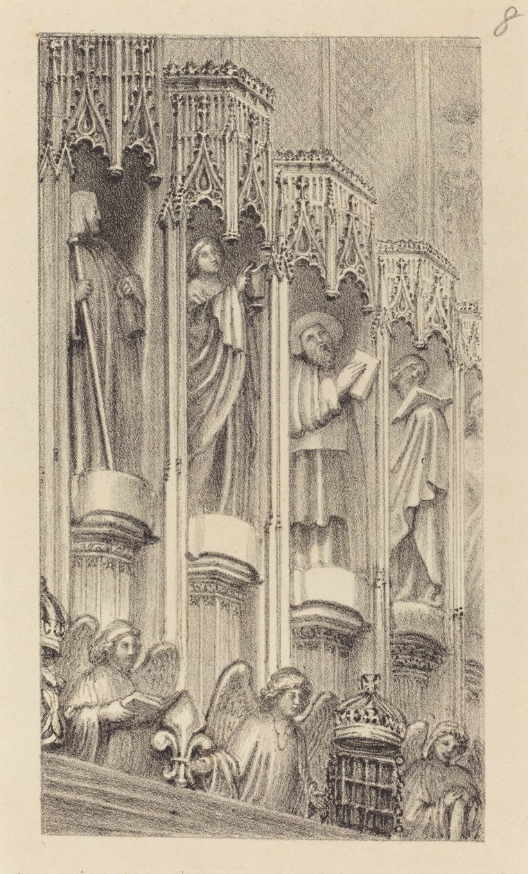 Szobrok Hetedik Henrik kápolnájában, Westminster Abbeyben alkotó: Maria Denman after John Flaxman