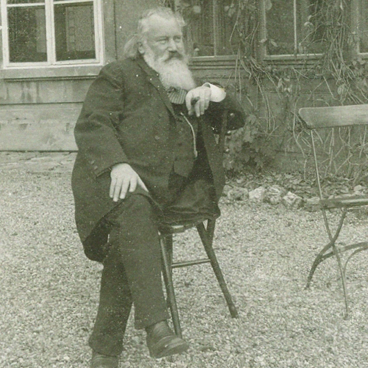 Johannes Brahms 1833-1897, 1894 zeneszerző portréja alkotó: Maria Fellinger