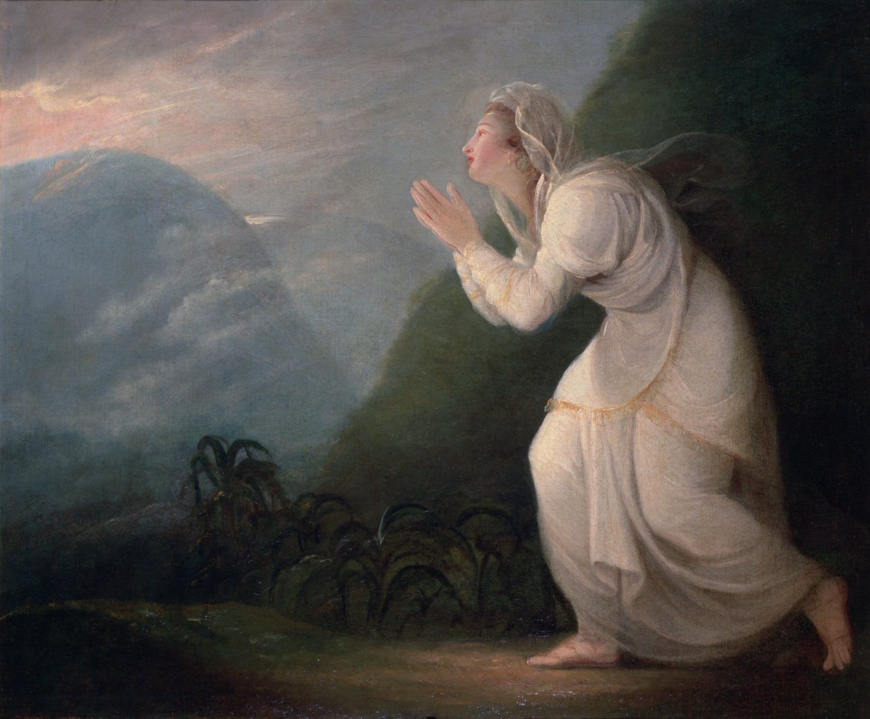 Perzsa hölgy imádja a felkelő napot, 1784 alkotó: Maria Hadfield Cosway