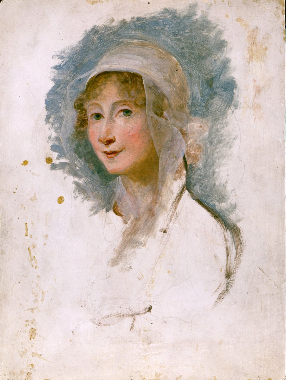 Giulia Beccaria Manzoni (1762 - 1841), Alessandro Manzoni anyjának portréja. Maria Cosway (1760 - 1838) festménye. Bibl. Brera, Milánó. alkotó: Maria Hadfield Cosway