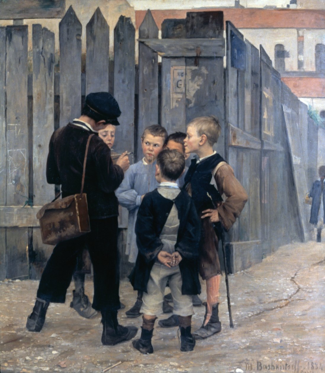 "The Meeting", 1884 alkotó: Maria Konstantinowka Bashkirtseff