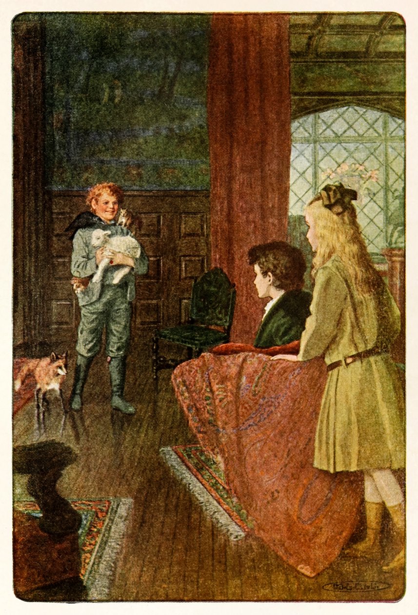 "Dickon mosolyogva jött be a legszebb széles mosolyával" Frances Hodgson Burnett (1849-1924) A titkos kertből alkotó: Maria Louise Kirk