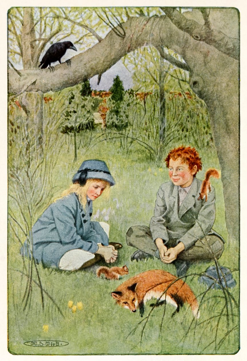"Aligha elviselhetőnek tűnt elhagyni ezt a gyönyörűséget" Frances Hodgson Burnett (1849-1924) The Secret Garden című részéből alkotó: Maria Louise Kirk