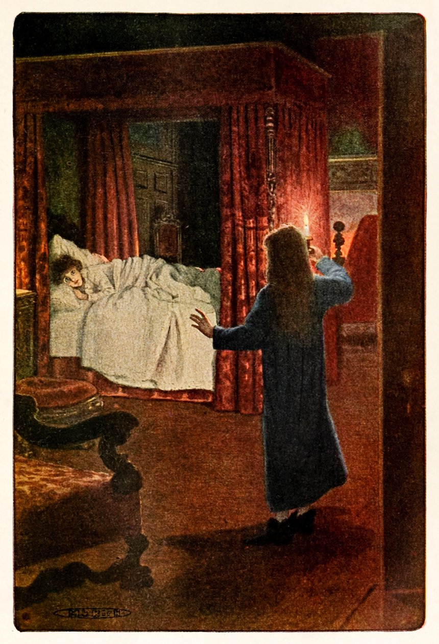 "Ki vagy te? - Szellem vagy?" A titkos kertből, Frances Hodgson Burnett (1849-1924) alkotó: Maria Louise Kirk