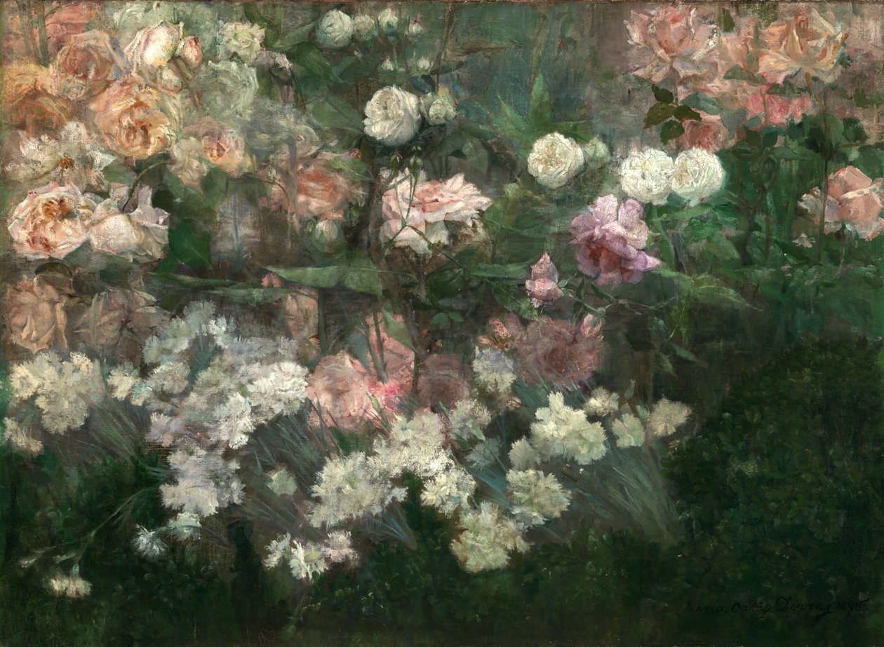 Kert 1895 májusában. alkotó: Maria Oakey Dewing