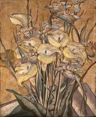 Íriszek és kála liliomok, 1890-1905 körül (olaj, panel) alkotó: Maria Oakey Dewing