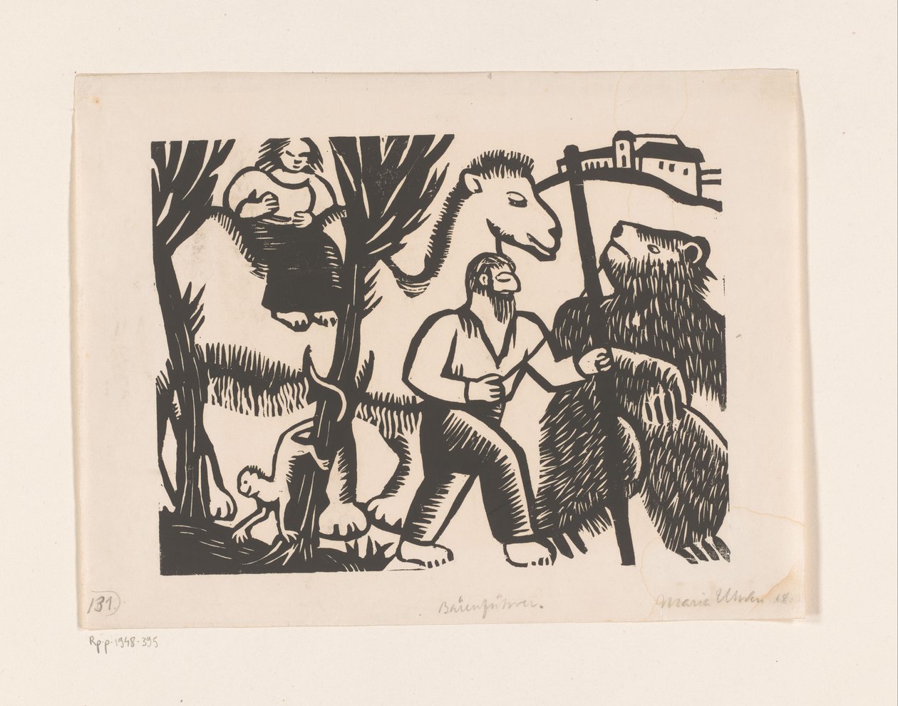 Bärenführer (eredeti cím a tárgyon) alkotó: Maria Uhden (signed by artist)