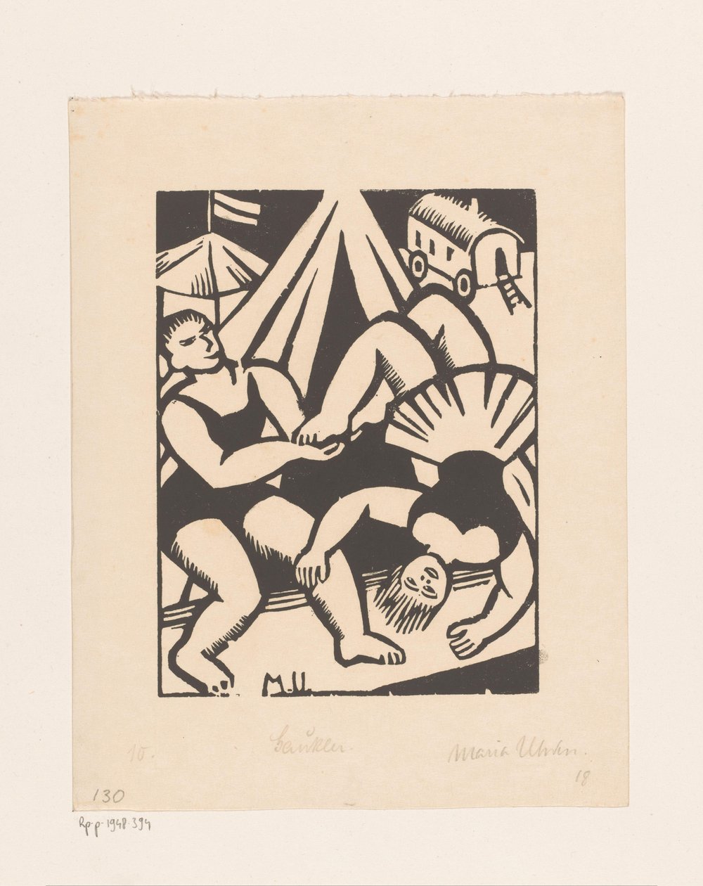 Gaukler (eredeti cím az objektumon) alkotó: Maria Uhden (signed by artist)
