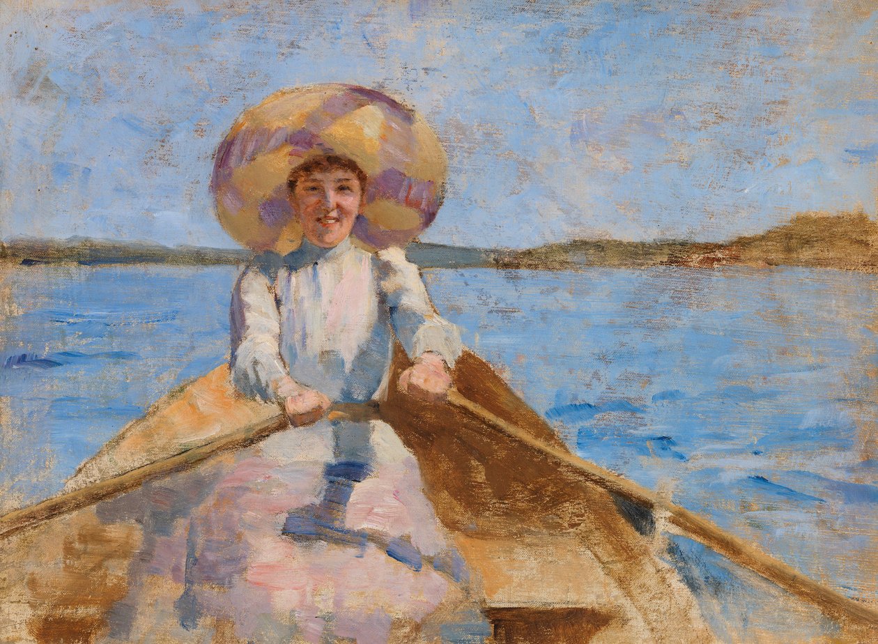 Evező nő, vázlat alkotó: Maria Wiik