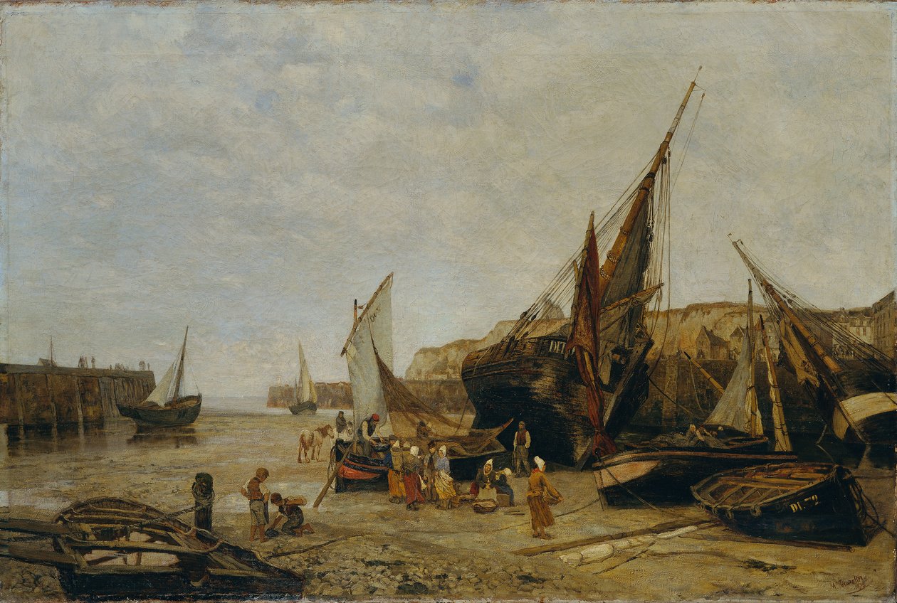 Dieppe kikötője alkotó: Maria von Parmentier