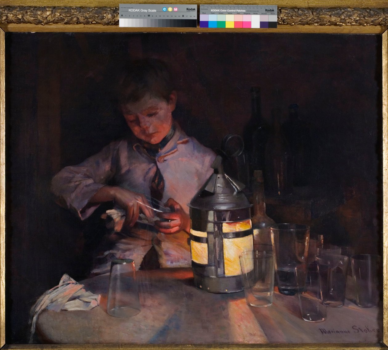 Lámpafény, 1888 alkotó: Marianne Stokes
