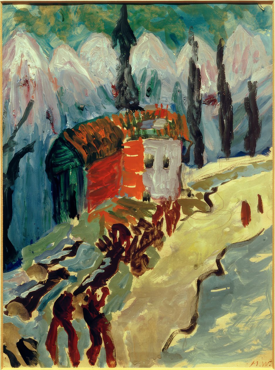Rönk eltávolítása a hegyekben alkotó: Marianne von Werefkin