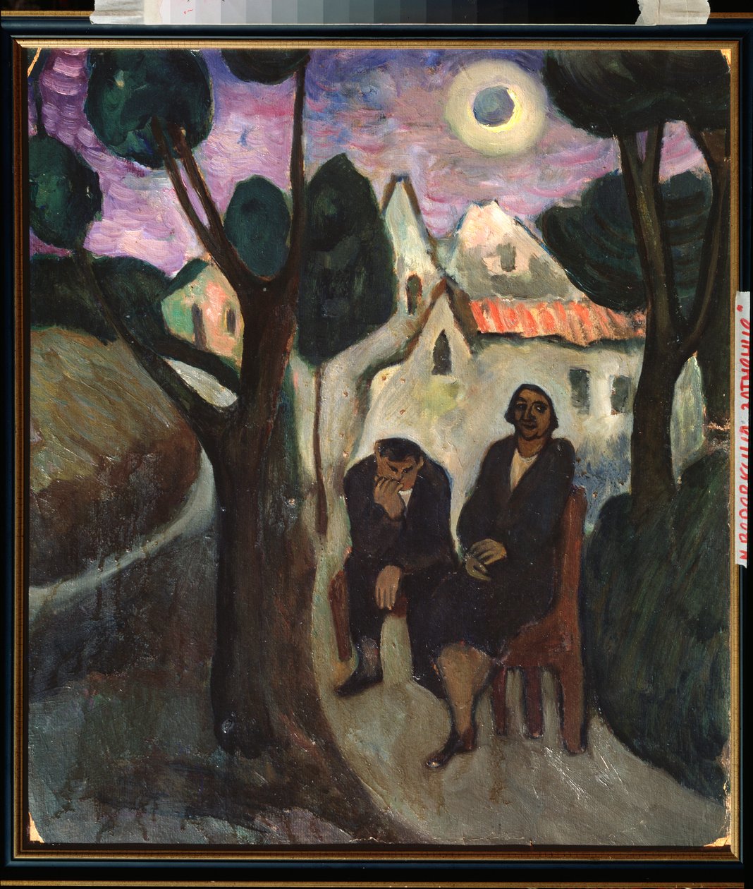 A napfogyatkozás - Marianne Von Werefkin (1860-1938) festménye, olaj, vászon, 1910 körül, orosz művészet, XX. század, expresszionizmus - Magángyűjtemény alkotó: Marianne von Werefkin