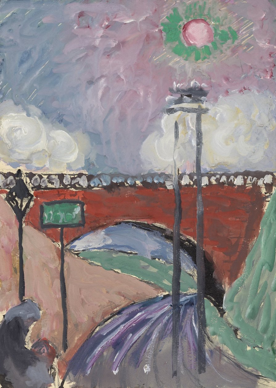 Híd Lausanne mellett (Pont de Gergovie) alkotó: Marianne von Werefkin