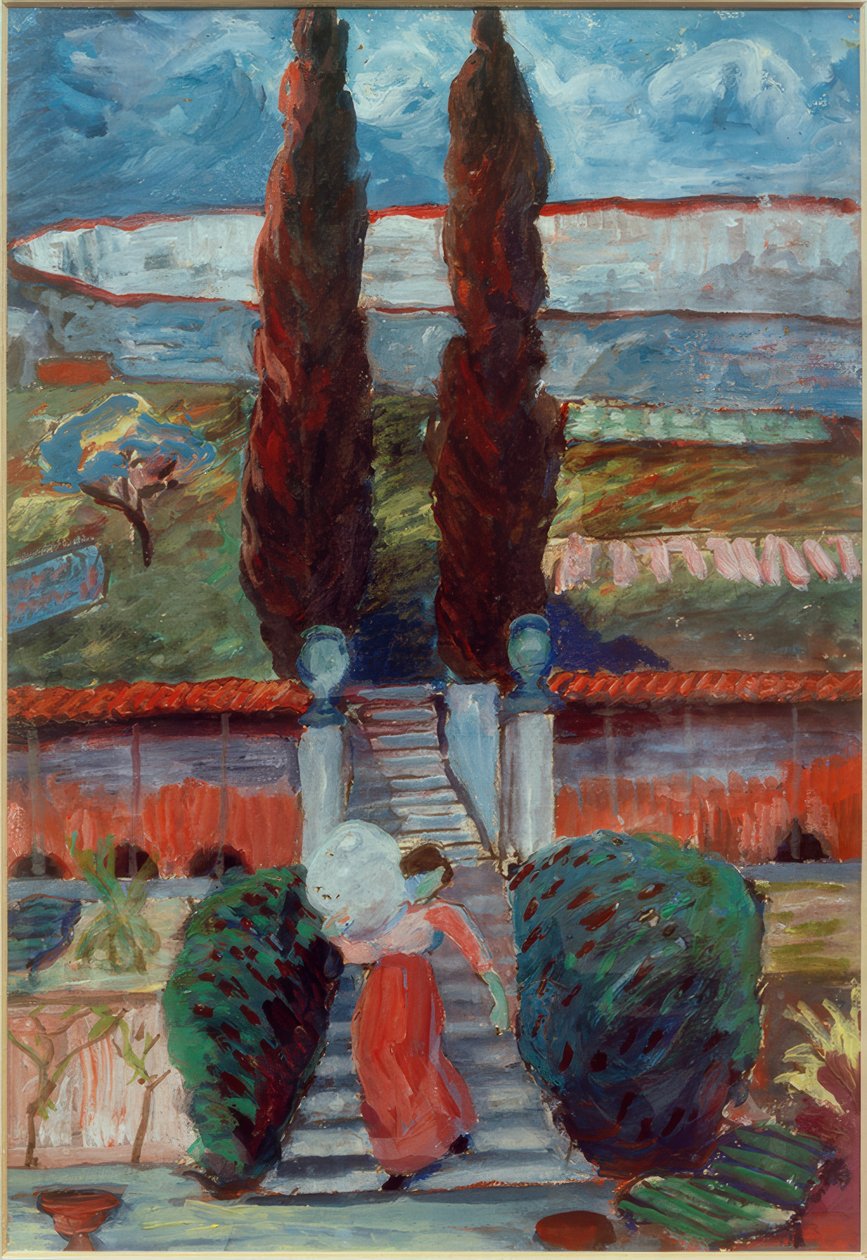 Tavaszi táj lányokkal alkotó: Marianne von Werefkin