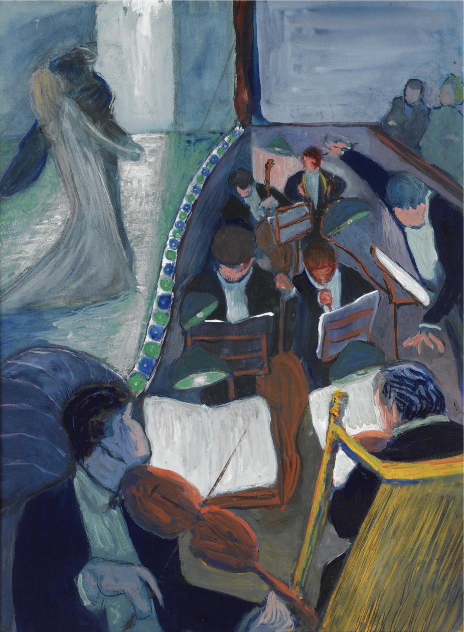 A színházban I, 1906-1907 alkotó: Marianne von Werefkin