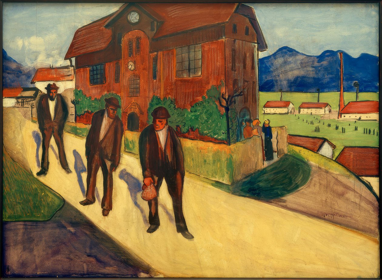 M. v. Werefkin, Feierabend / Festmény, 1909 alkotó: Marianne von Werefkin