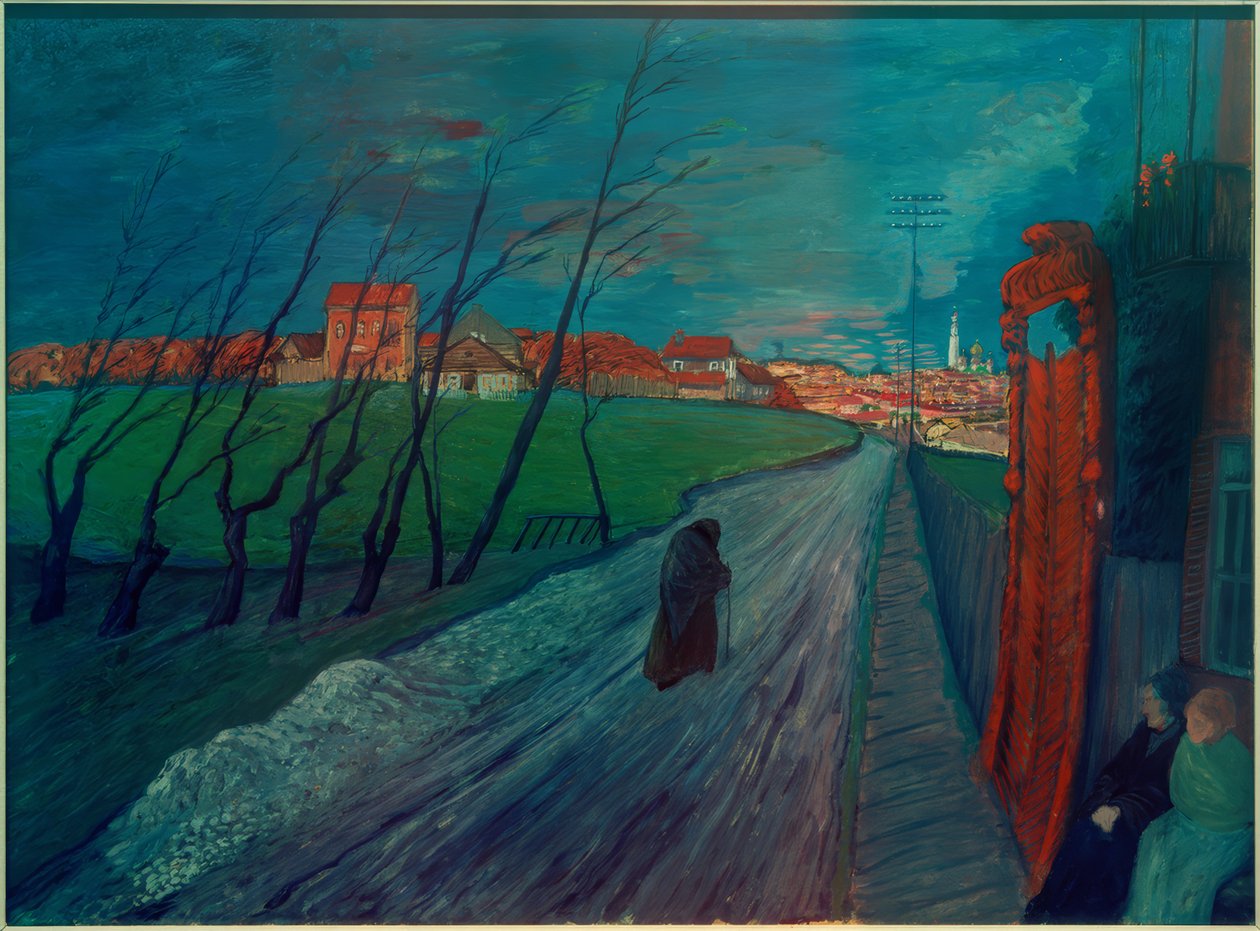 Város Litvániában alkotó: Marianne von Werefkin
