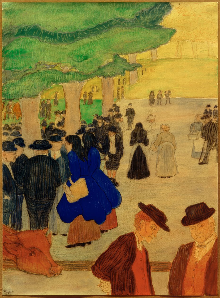 Viehmarkt alkotó: Marianne von Werefkin