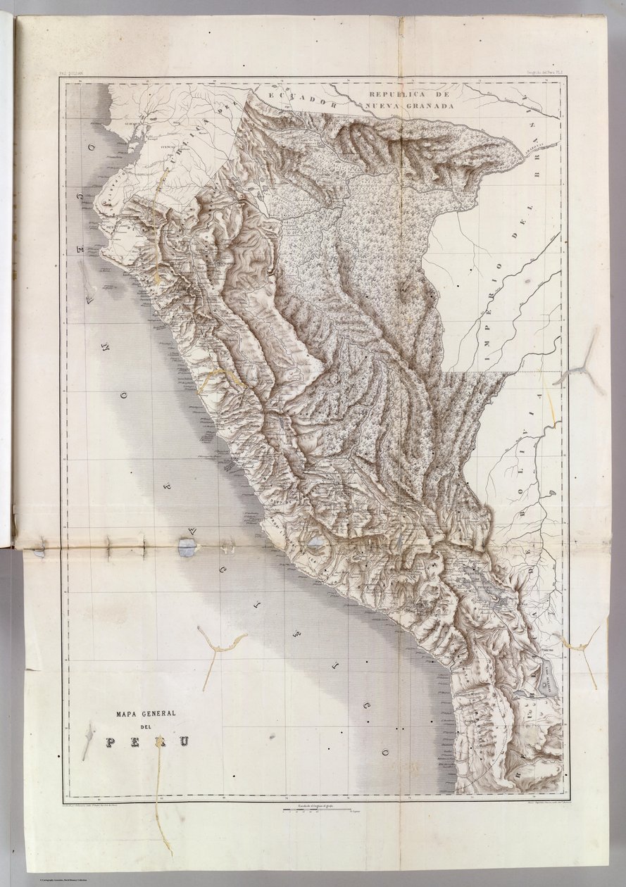 Peru általános térképe, 1865 alkotó: Mariano Felipe Paz Soldan