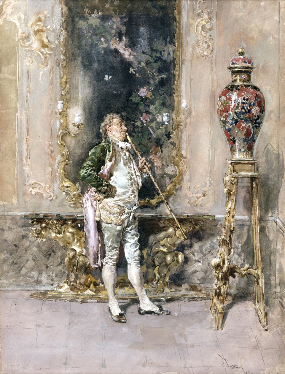 A ritka váza, 1870 alkotó: Mariano José María Bernardo Fortuny y Carbó
