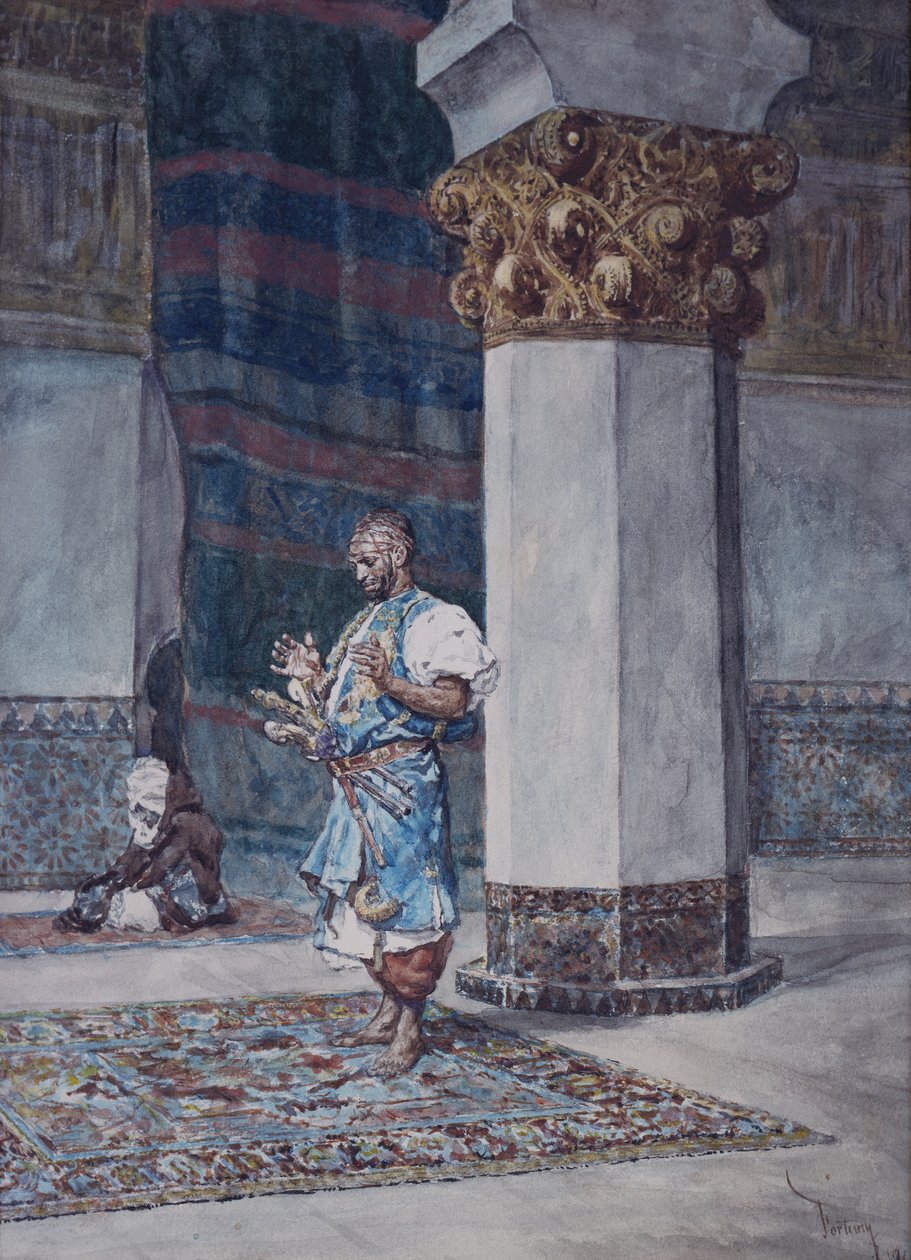 Egy kereskedő imádkozik a mecsetben alkotó: Mariano Fortuny y Marsal