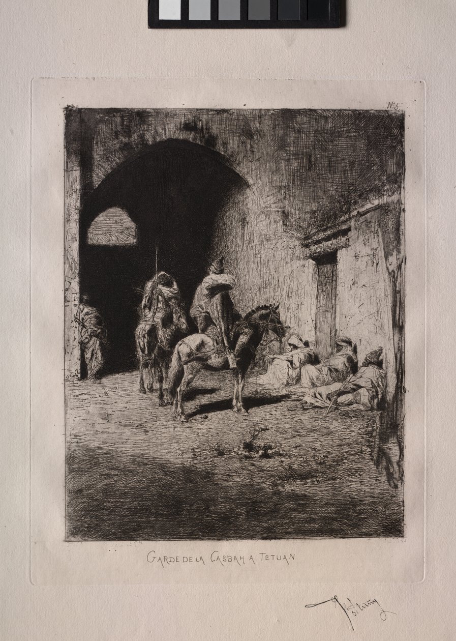 A Casbah őre Tétouanban alkotó: Mariano Fortuny y Marsal