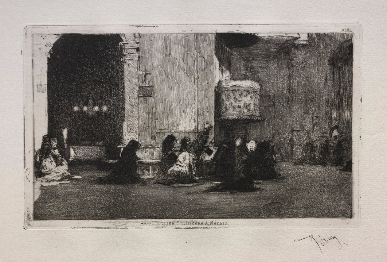 Szent József templom Madridban. alkotó: Mariano José María Bernardo Fortuny y Carbó