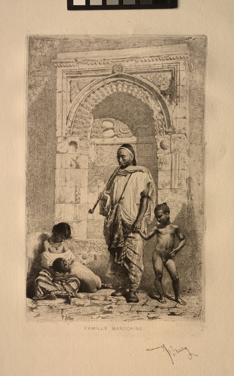 Marokkói család, 1862. alkotó: Mariano José María Bernardo Fortuny y Carbó