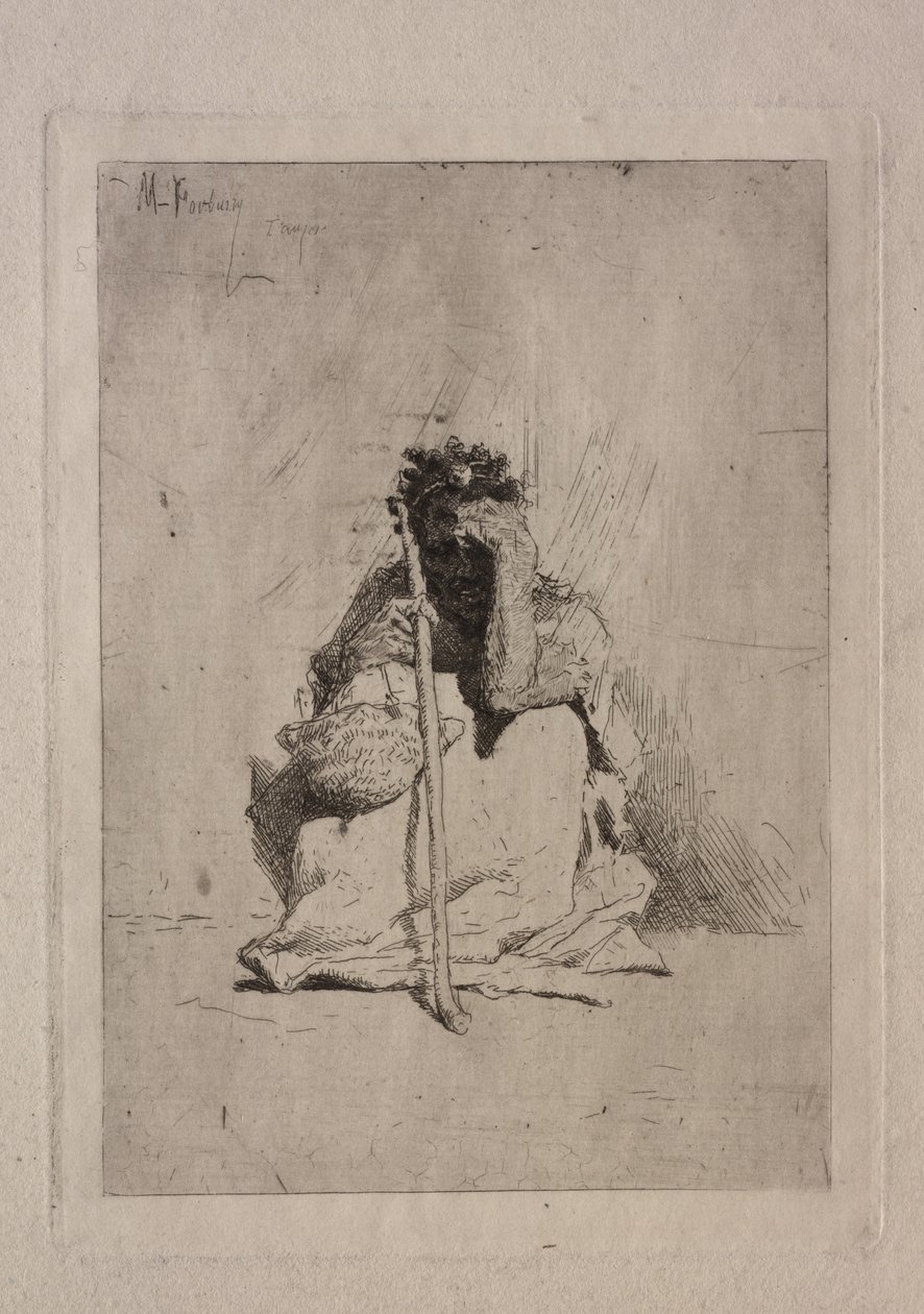 Ülő koldus. alkotó: Mariano José María Bernardo Fortuny y Carbó