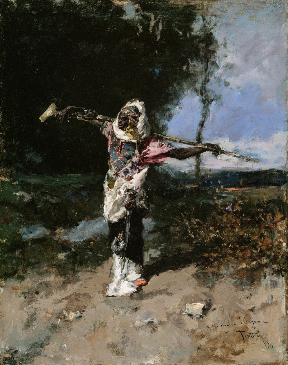 Afrikai Főnök, 1870. alkotó: Mariano José María Bernardo Fortuny y Carbó
