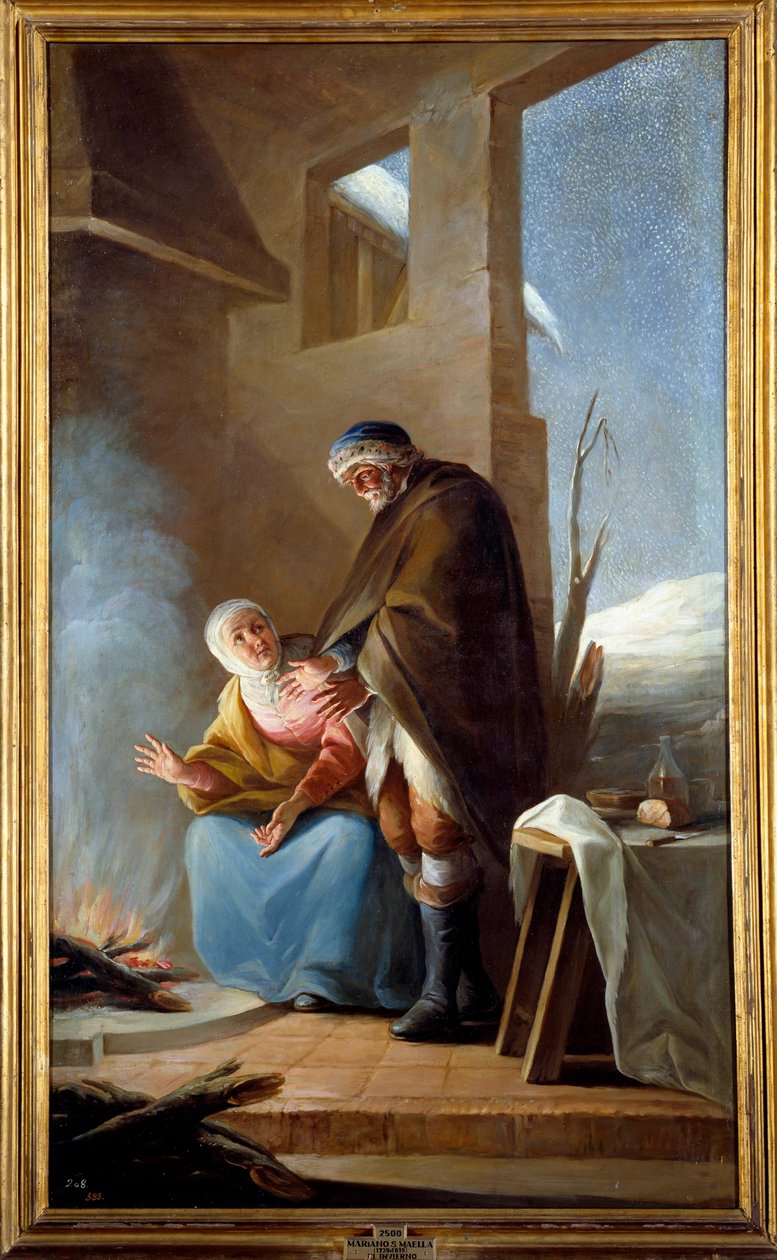 Téli. Mariano Maella (1739 - 1819) festménye Ec. Esp. alkotó: Mariano Salvador de Maella