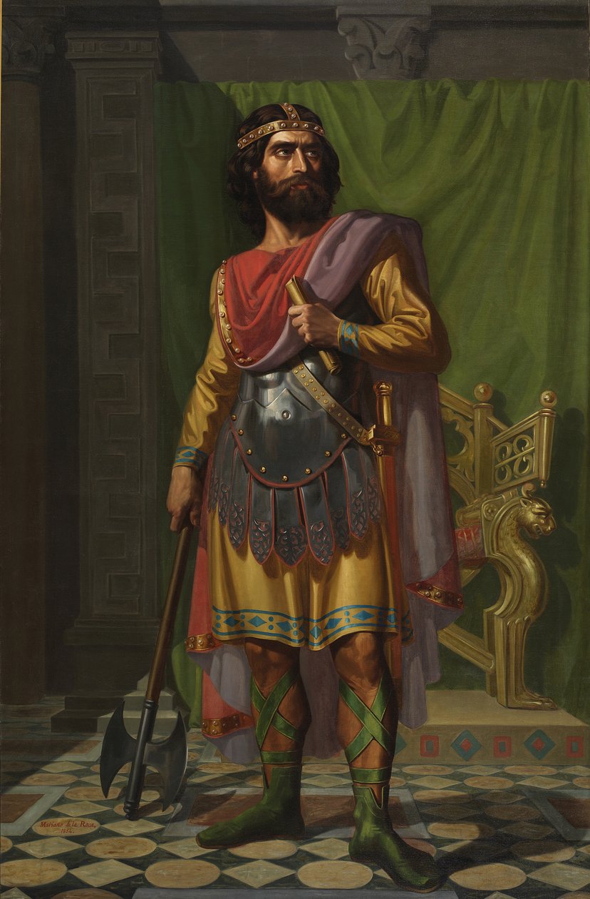 Sisebut, vizigót király, 1854 alkotó: Mariano de la Roca y Delgado