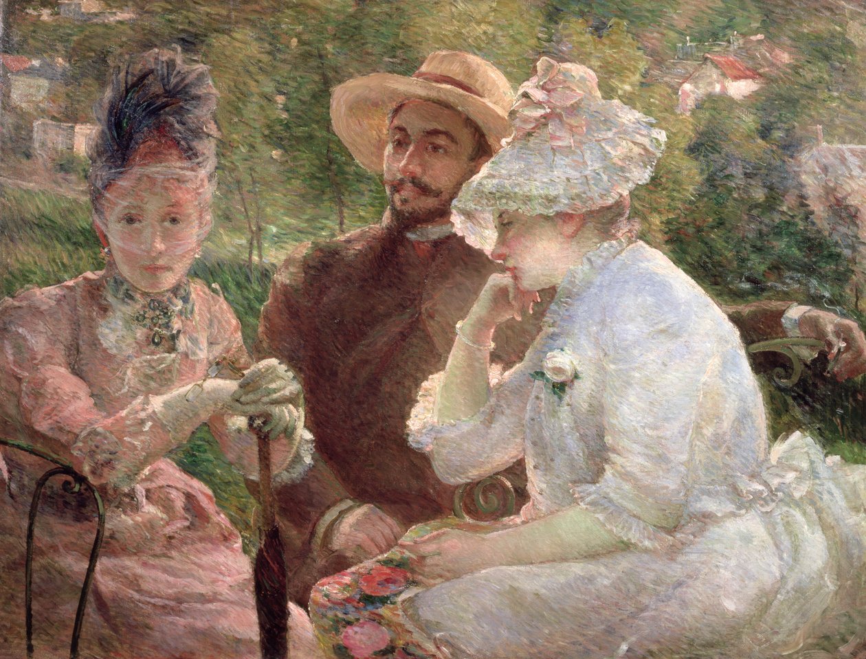 A Sevres-i teraszon, 1880 alkotó: Marie Bracquemond