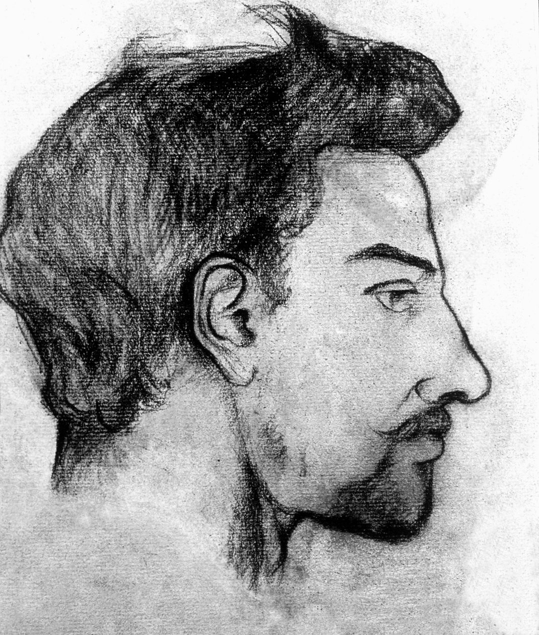 Maurice Utrillo, 1910 (szén, papír) alkotó: Marie Clementine (Suzanne) Valadon