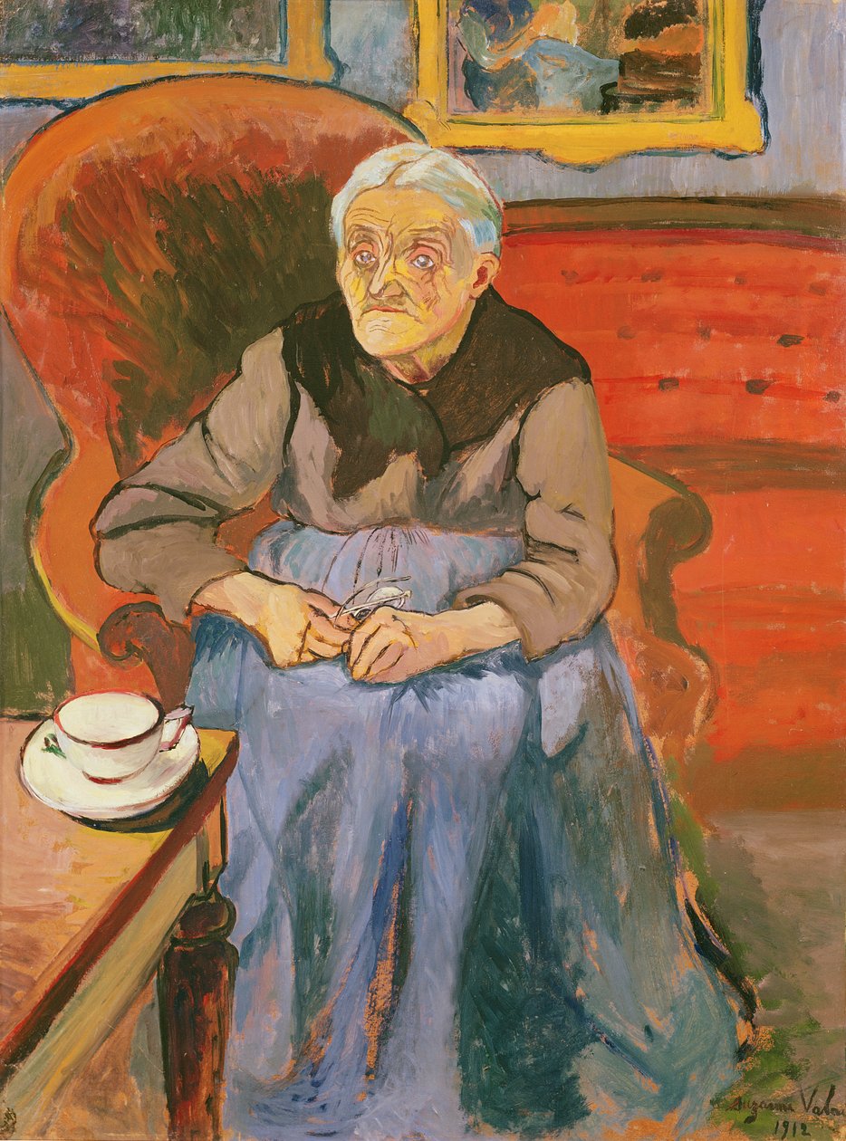 A művész édesanyjának portréja, 1912 alkotó: Marie Clementine (Suzanne) Valadon