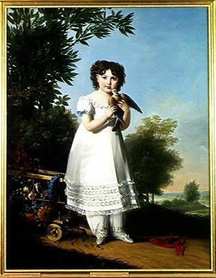 Napóleon-Elisa Bacciochi (1806-69) piombinói hercegnő portréja, 1810 alkotó: Marie Guilhelmine Benoist