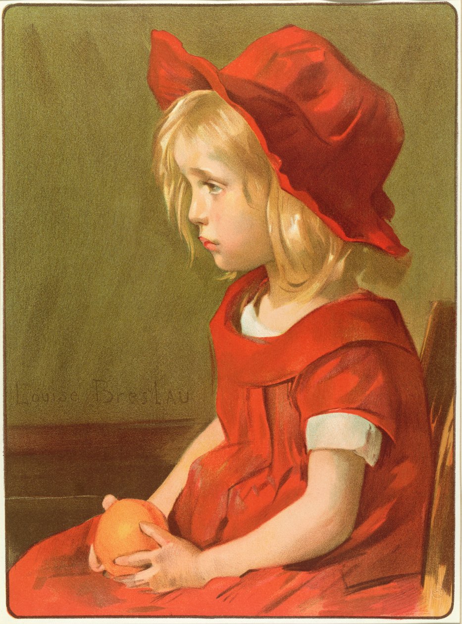 Narancssárga lány alkotó: Marie Louise Catherine Breslau