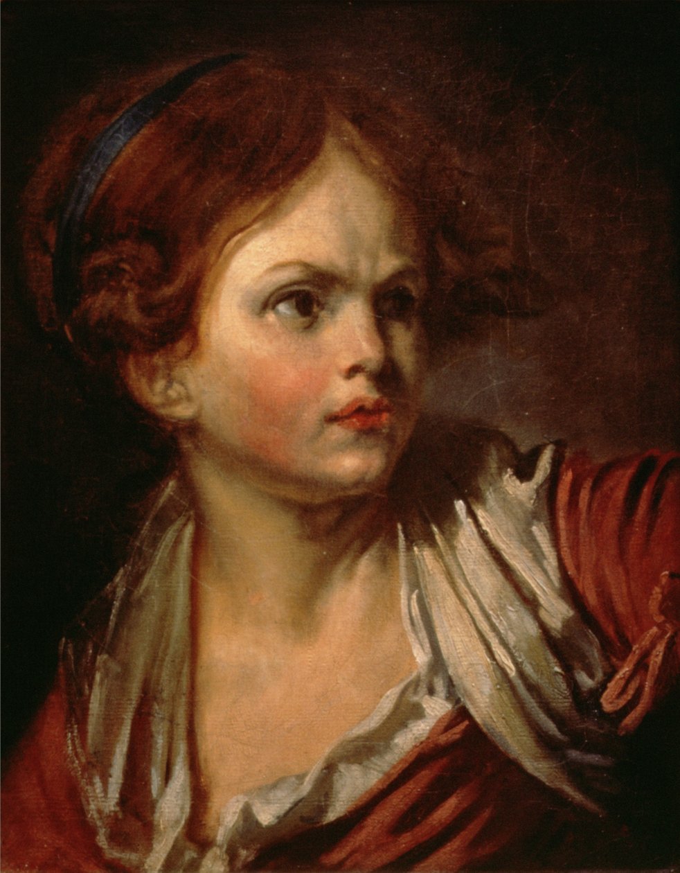 Egy fiatal lány feje alkotó: Marie Renee Genevieve Brossard de Beaulieu